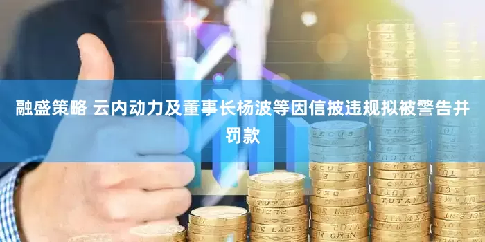 融盛策略 云内动力及董事长杨波等因信披违规拟被警告并罚款